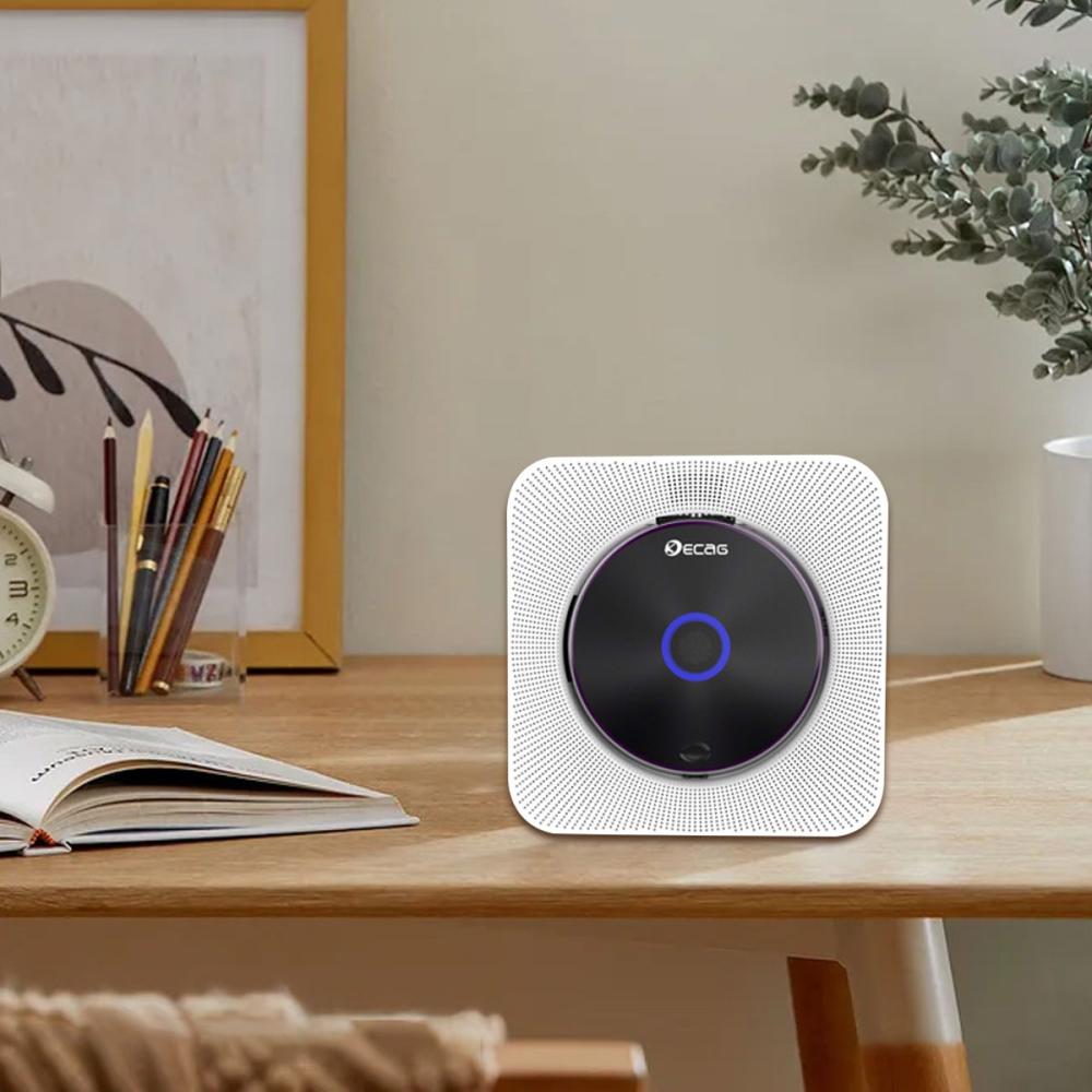 Reproductor De Cd Portátil Bluetooth Con Altavoces Música