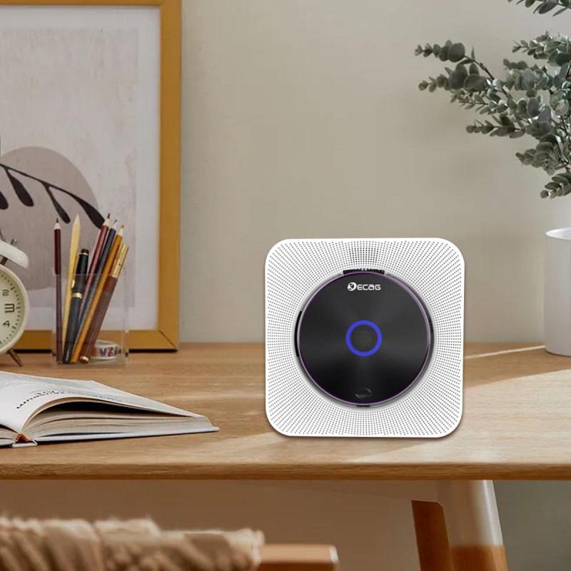 Reproductor De Cd Portátil Bluetooth Con Altavoces Música