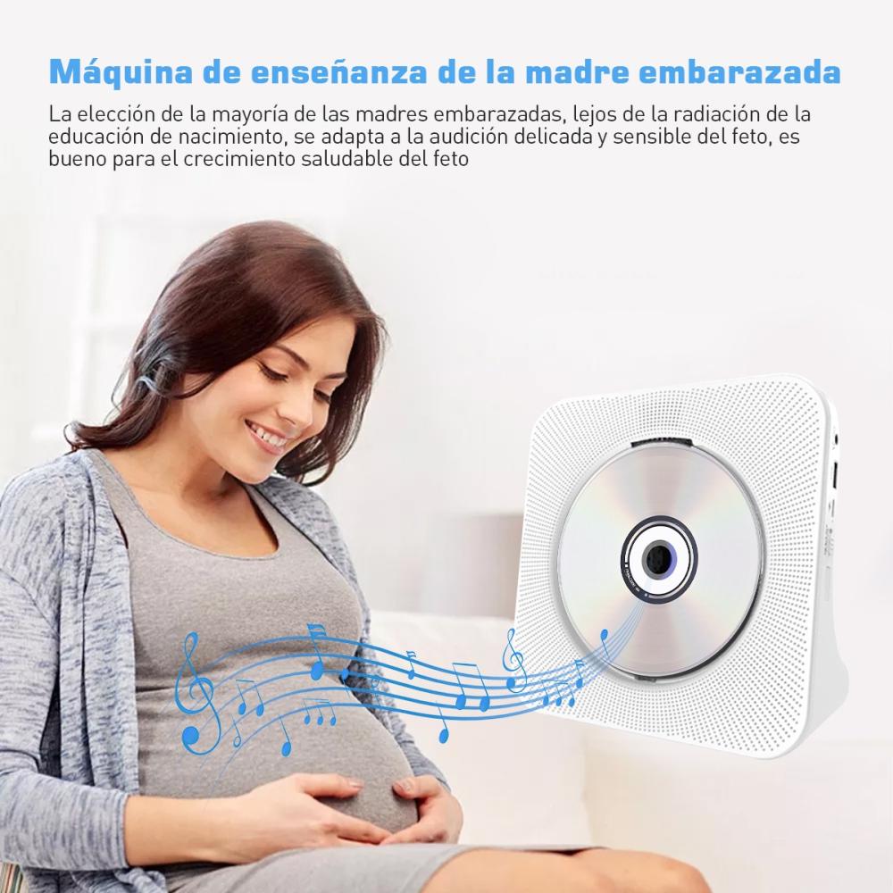 Reproductor De Cd Portátil Bluetooth Con Altavoces Música