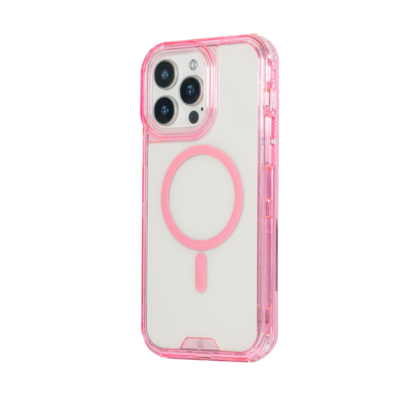 funda-magsafe-3in1-transparente-rosa-iphone-16-pro-max