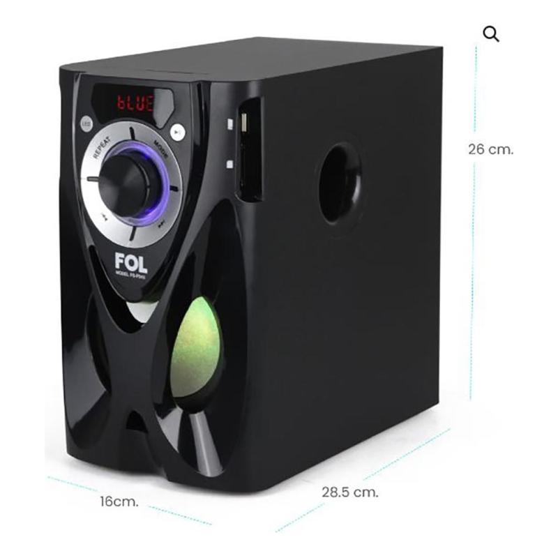 Minicomponente Fol Fs-p243 Bluetooth 40w Fm Sd/usb