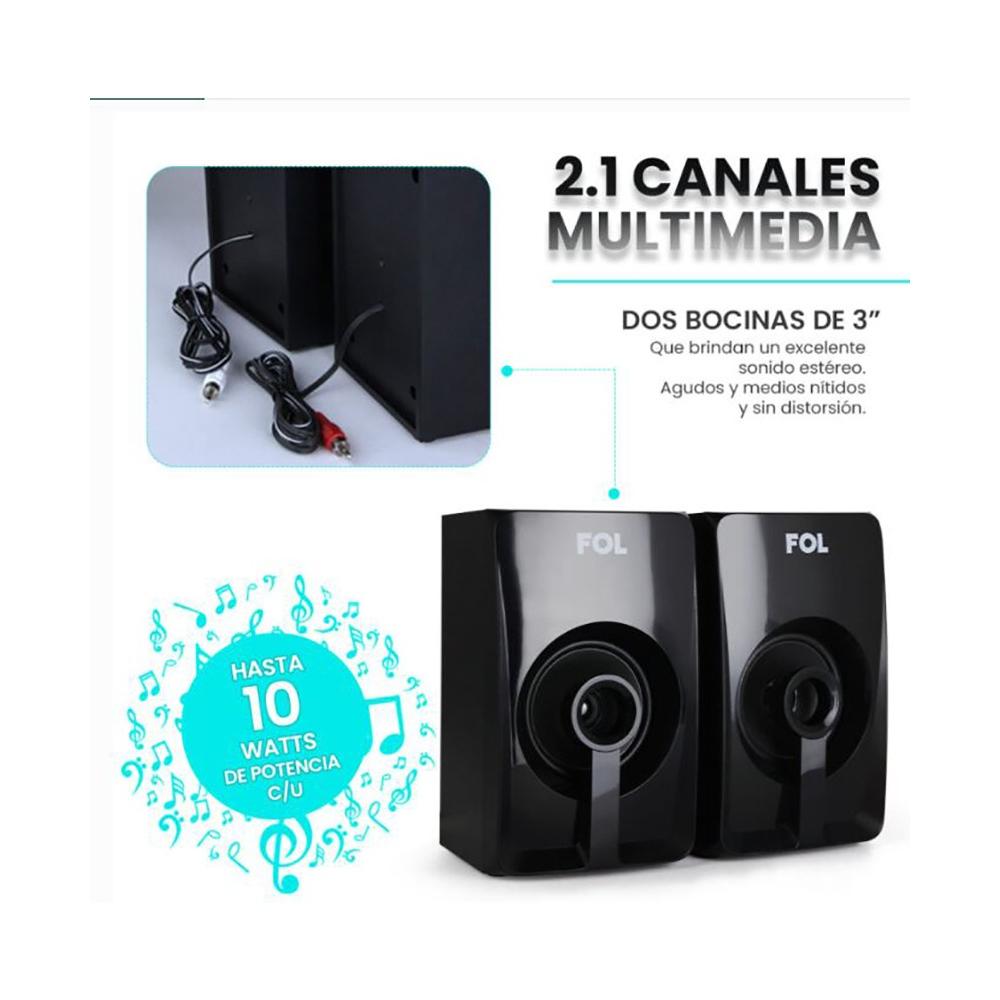 Minicomponente Fol Fs-p243 Bluetooth 40w Fm Sd/usb