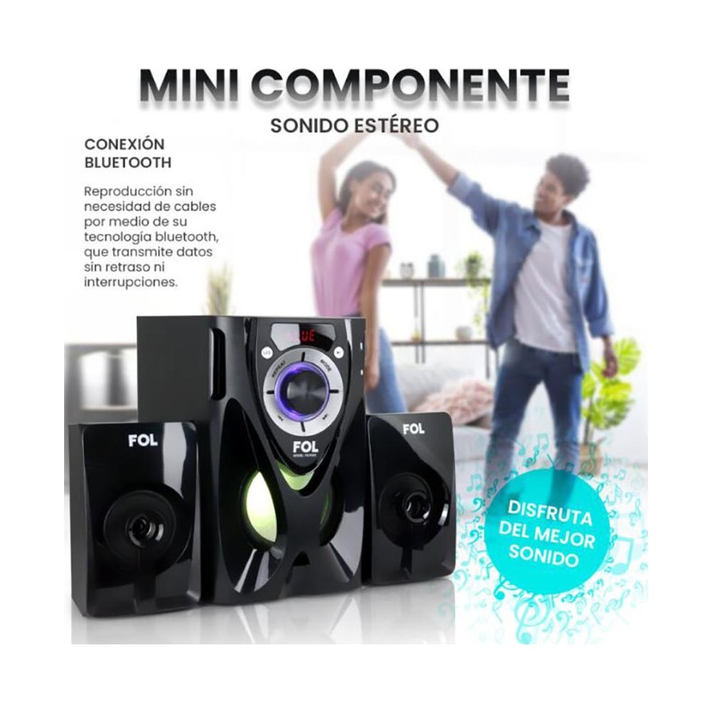 Minicomponente Fol Fs-p243 Bluetooth 40w Fm Sd/usb