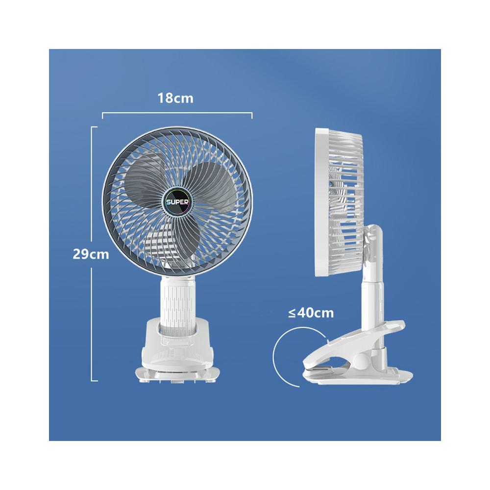 Ventilador De Escritorio Portatil Diámetro 18cm Usb