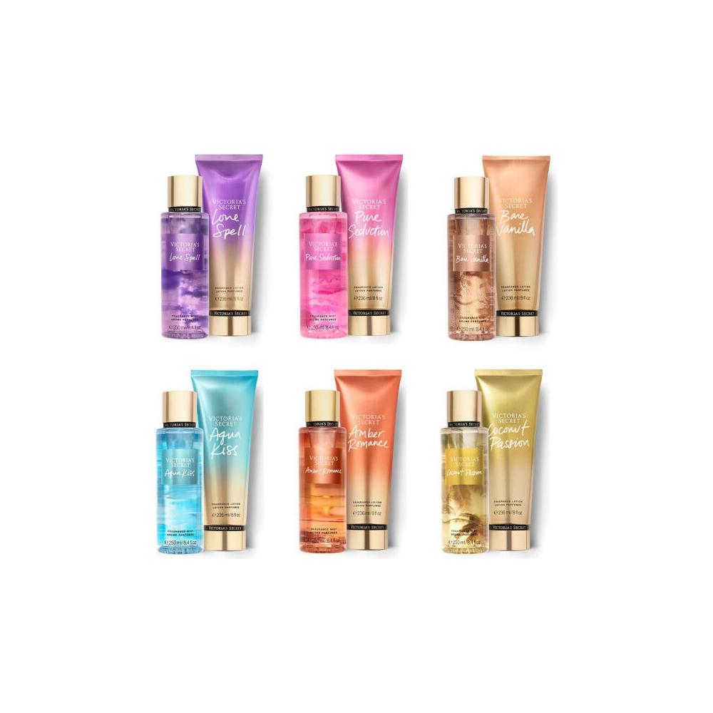 Pacas De 8 Piezas Victoria Secret Splash, Crema ,bodies