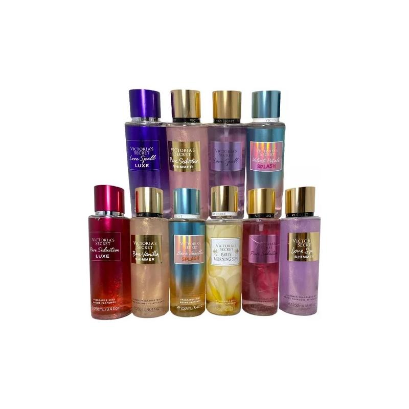 Paca De 12 Piezas De Victoria Secret Body-cremas-bolsas